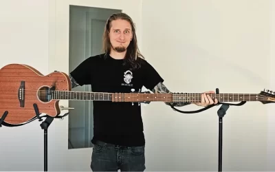 The world’s longest guitar? YouTuber builds a beastly three-neck acoustic – and somehow makes it playable