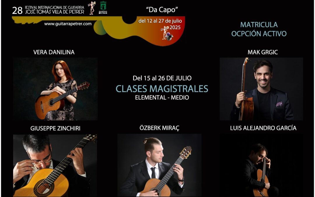 Festival Internacional de Guitarra José Tomás 2025
