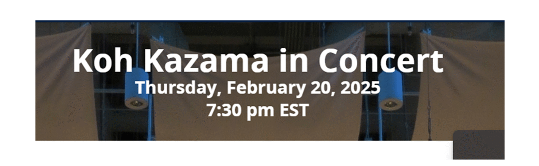 Koh Kazama in Concert