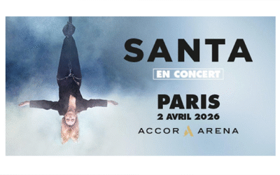 Santa announces his first concert at the Accor Arena, Paris! On Thursday, April 2, 2026, the singer will perform at the Accor Arena, 12th arrondissement in Paris for a solo concert!