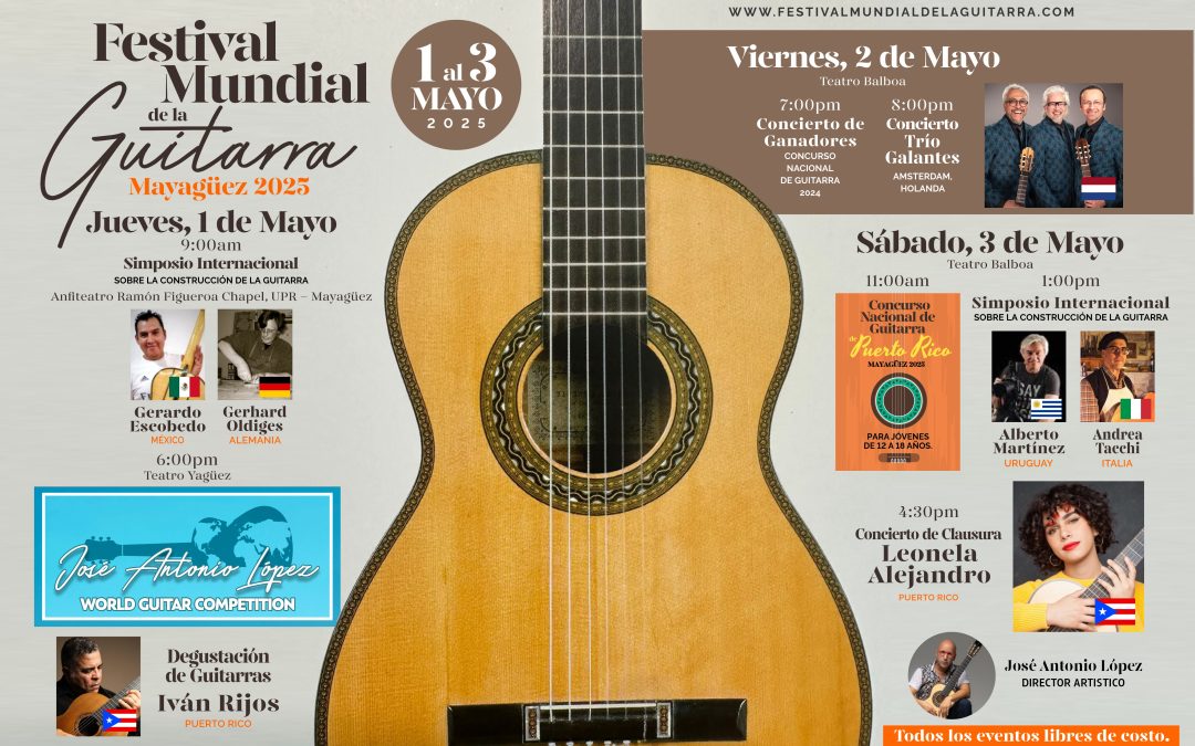 Festival Mundial de la Guitarra 2025 en Mayagüez